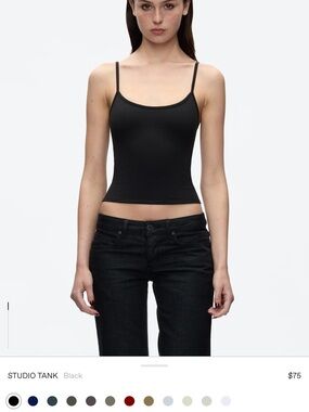 Tank Air Black Studio Tank Cami Top